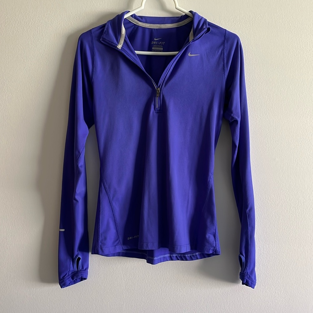 Nike Element Quarter Zip Running Top - Purple Haze - XS